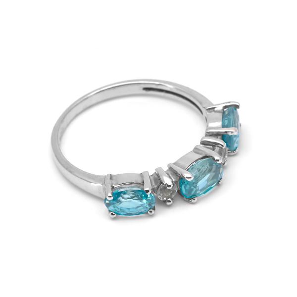 Silver Ring topaze Laurie